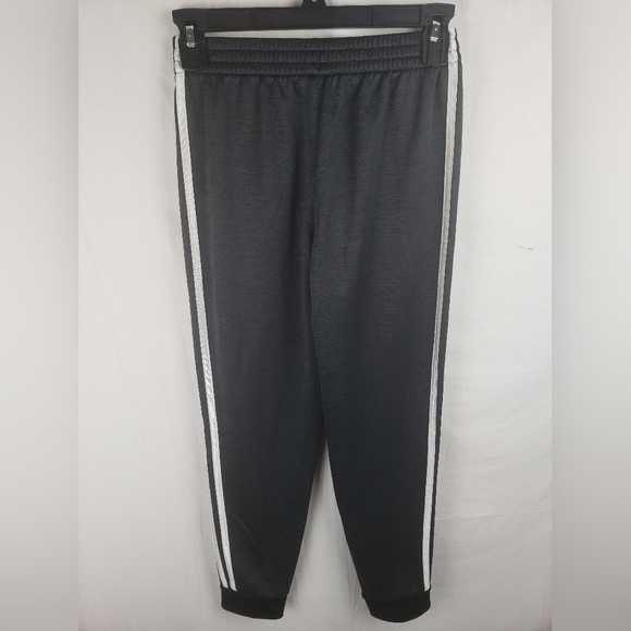 Adidas Kids Black Jogger Pants Sz M 10/12 - Picture 4 of 5